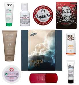 Boots Mens Edit Limited Edition Beauty Box includes 6 Full Size items (Worth £118.43) Father's Day offer online only