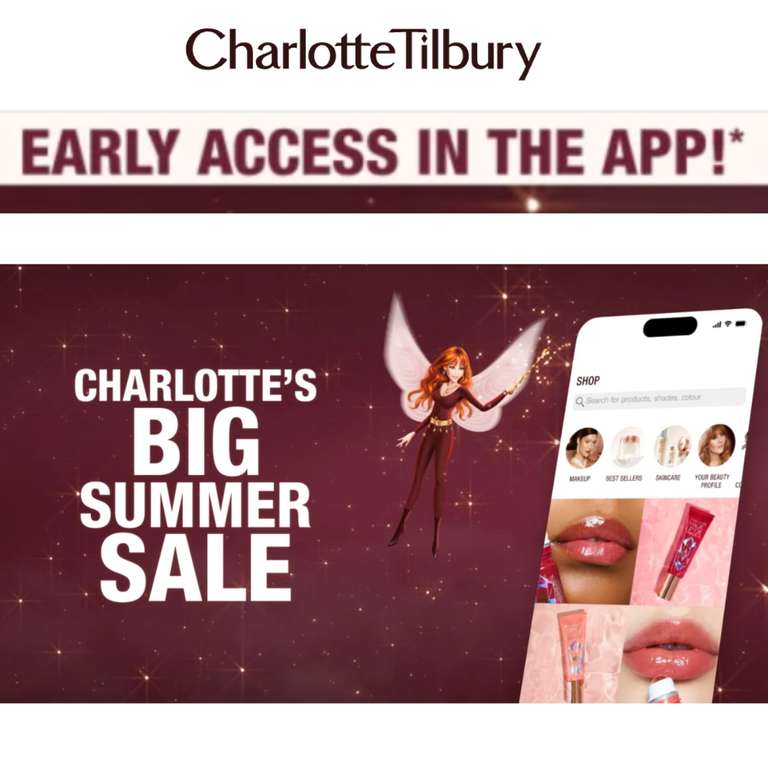Sale Early Access - Up to 40% Off For App Users + Free Gifts With Different Minimum Spend + Free Samples - @ Charlotte Tilbury