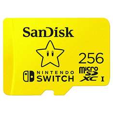 SanDisk 256GB microSDXC card for Nintendo Switch consoles, Super Mario Superstar edition