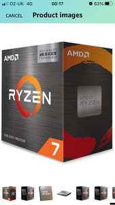 AMD Ryzen 7 5800X3D Desktop Processor (8-core/16-thread, 96MB L3 cache, up to 4.5 GHz max boost) £296.48 with voucher @ Amazon