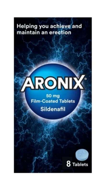 Aronix sildenafil 50mg 8 tablets £10.80 + £3.49 Delivery @ Lloyds Pharmacy