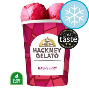 Hackney Gelato Raspberry Sorbetto 500Ml £3.50 (Clubcard Price) @ Tesco