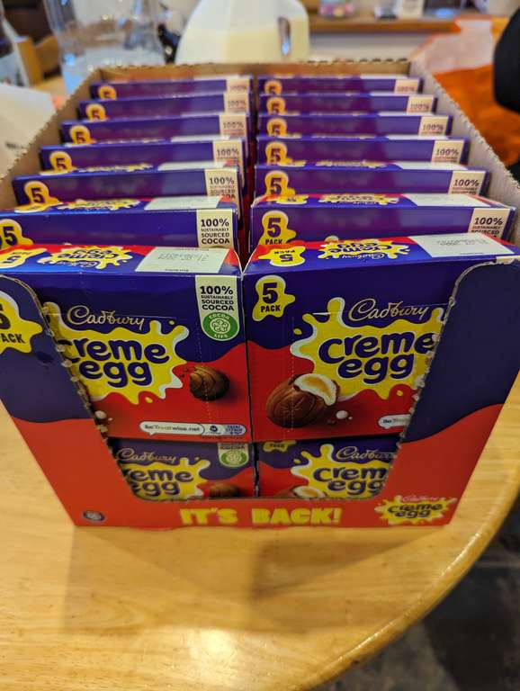 Cadbury Creme Egg 5 Pack (200G) instore Springhill Bangor NI