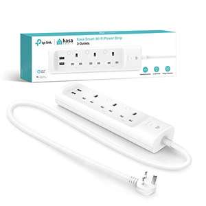 TP-Link Kasa WiFi Power Strip 3 outlets with 2 USB Ports £22 @ Amazon