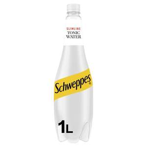 3x Schweppes Slimline Tonic Water 1L for £3 Clubcard Price @ Tesco