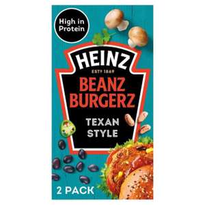 Heinz Beanz Burgerz Texan/Italian Style 2 Pack 180g 50p with Coupon (Clubcard Price) @ Tesco