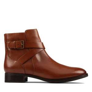 Hamble Buckle Dark Tan Leather for £40 + free collection @ Clarks
