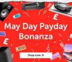 May Day Payday Sale with Free Nominated Day Delivery on Hi-Fi & Home Cinema over £100 using code!