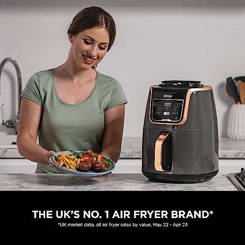 Ninja Air Fryer MAX + Tongs, 5.2L 1750W 5-in-1, No Oil, Air Fry, Roast, Bake, Reheat, Dehydrate, Non-Stick £109.99 Amazon Prime Exclusive
