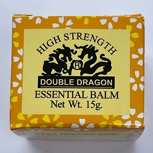 Double Dragon High Strength Essential Balm Ointment 15g. Rapid Relief from Muscular Aches, Muscle Strains, Rheumatic Arthritis Joint Pain