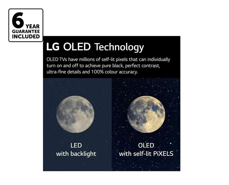 LG OLED65G26LA 65 inch OLED Evo 4K Ultra HD HDR Smart TV Freeview Play Freesat w/code