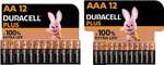 Duracell Plus AA & AAA Batteries (Combo pack of 24)