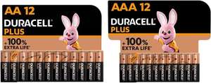 Duracell Plus AA & AAA Batteries (Combo pack of 24)