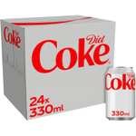 Diet Coke / Coke Zero / Diet Coke Caffeine Free 24 Packs £7.50 (Clubcard Price) @ Tesco