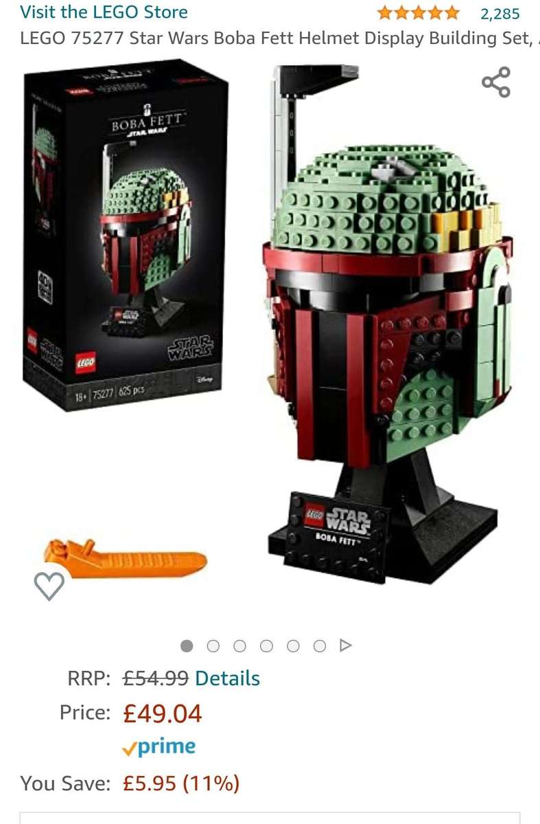 Handbook Bakery In time Lego Boba Fett Helmet - £48.78 - Sold by Amazon EU / FBA @ Amazon -  hotukdeals
