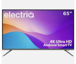 electriQ 65 Inch Android Smart HDR 4K Ultra HD LED TV 2 HDMI £339.96 with code free delivery @ buyitdirect EBay