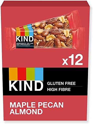 KIND Bars, Gluten Free Snack Bars, Maple Pecan Almond, 12 Bars £6 With S&S Voucher