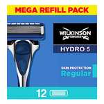 WILKINSON SWORD Hydro 5 12 x Razor Blade Refills £17.09 Amazon Prime Exclusive