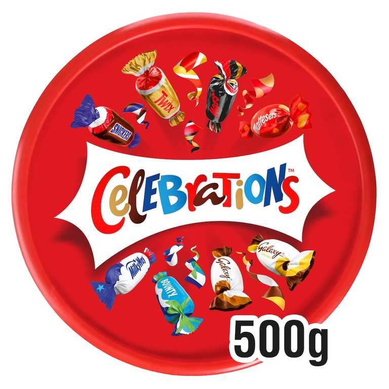 Celebrations Milk Chocolates Sharing Gift Tub 500g - Clubcard Price