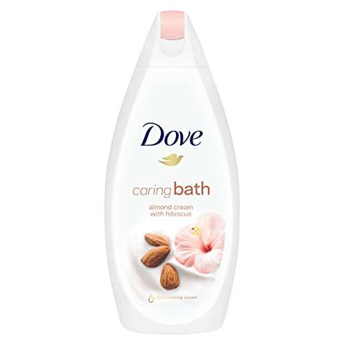 Dove Purely Pampering Almond Cream and Hibiscus Bath Soak with ¼ moisturising cream for an indulgent bubble bath 450ml (Or S&S £2.37)