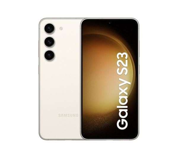 Samsung Galaxy S23 Smartphone, 8GB RAM, 6.1", 5G, SIM Free, 128GB, Cream (w/Code at checkout + £100 trade in via Samsung)