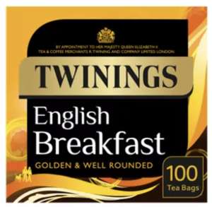 Twinings English Breakfast 100 Tea Bags - £6 @ Asda