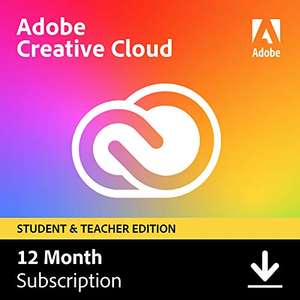 Adobe Creative Cloud All Apps | Student & Teacher | 1 Year £139.99 at Amazon