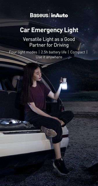 Baseus Starlight Night Car Lamp - steady light/warm light/SOS light/liquid colored light/2.5h battery life - £4.50 delivered @ Mymemory