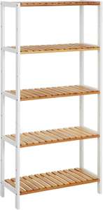 Songmics Bamboo 5-Tier Shelving Unit - Sold by Songmics Home UK