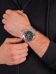 Edifice Men's Silver Chronograph Watch click and collect