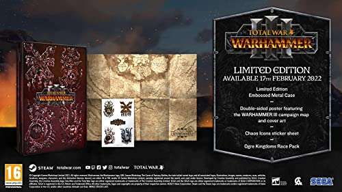 Total War: WARHAMMER III Limited Edition PC DVD £29.99 @ Amazon