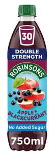 Robinsons Double Strength No Added Sugar Squash 750ml All Flavours - Clubcard Price