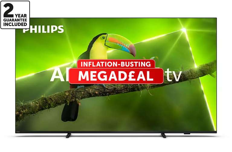 Philips 50inch, LED TV, 4K HDR, Smart, Ambilight