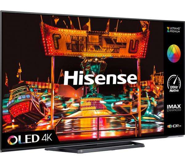 Hisense 55A85HTUK 55" 4K Smart OLED TV with Dolby Vision & Dolby Atmos - With Code