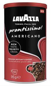 Lavazza Prontissimo Americano, Arabica and Robusta, Instant Coffee, 95g (6 Tins) - £15 @ Amazon