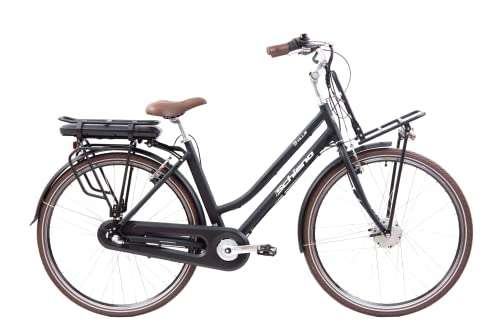 F.lli Schiano E-Ville 28", Electric City Bicycles 250W for Women, in Black 374.4Wh 384.32 / 468Wh £404.47 - @ Amazon