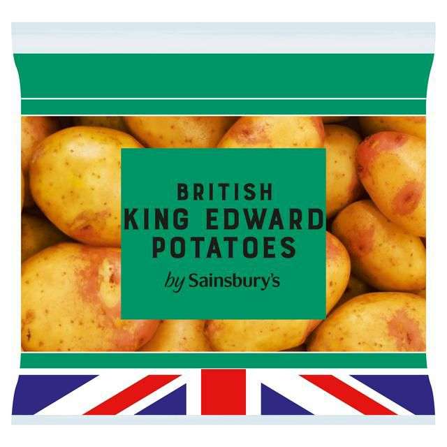 Sainsbury's British King Edward Potatoes 2kg £1 @ Sainsbury's