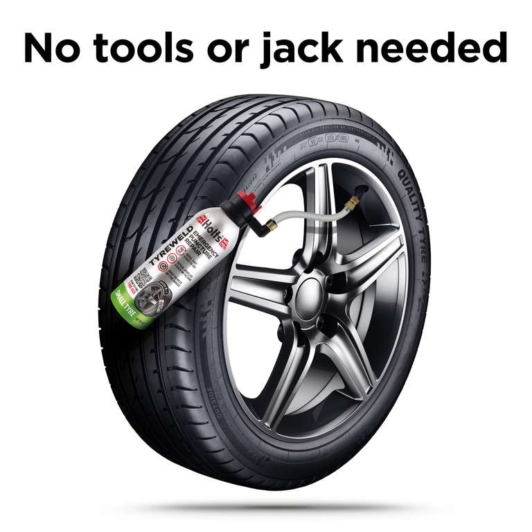 Holts Tyreweld Puncture Sealant, Emergency Tyre Repair Foam, Car Puncture Repair Kit (400ml)