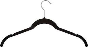 Amazon Basics Velvet Shirt/Dress Hangers, Black, 50-Pack - £9.34 @ Amazon