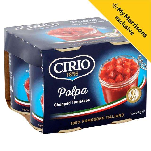 Cirio Chopped Tomatoes 4 x 400g £2 Instore Wtih My Morrisons Card @ Morrisons
