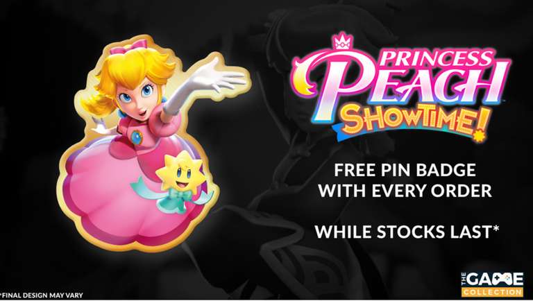 Princess Peach Showtime With FREE Pin Badge (Switch) BRAND NEW AND SEALED - With Code - Sold by The Game Collection Outlet