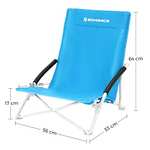 SONGMICS Portable Beach Chair, with High Backrest, Foldable, Lightweight, Heavy Duty, Outdoor - £18.89 With Voucher @ Songmics / Amazon