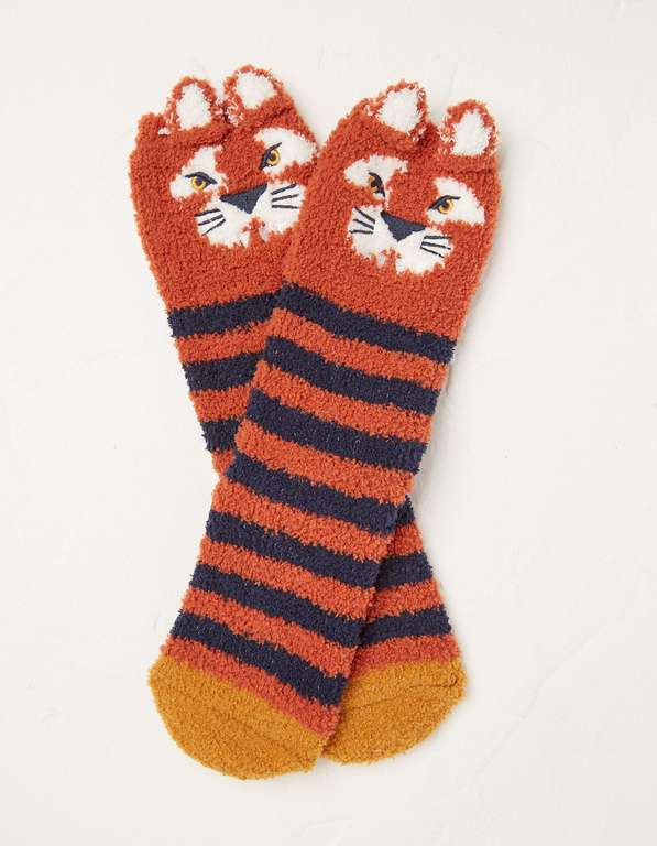 Kids Fluffy Tiger Socks £3 Delivered With Code @ Fat Face