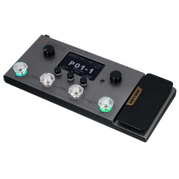 Hotone Ampero 70th Anniversary Silver Edition Guitar Effects Processor With 4" Touchscreen & Expression Pedal - 3 Year Warranty