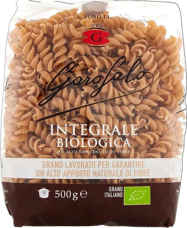 Garofalo Organic Whole Wheat Penne Pasta 500g / Whole Wheat and Organic Fusilli 500g / Whole Wheat and Organic Spaghetti - £1.30/£1.16 S&S