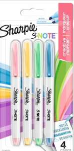 Sharpie S-Note Assorted Blister 4 pack - £2 with Free Collection @ Wilko