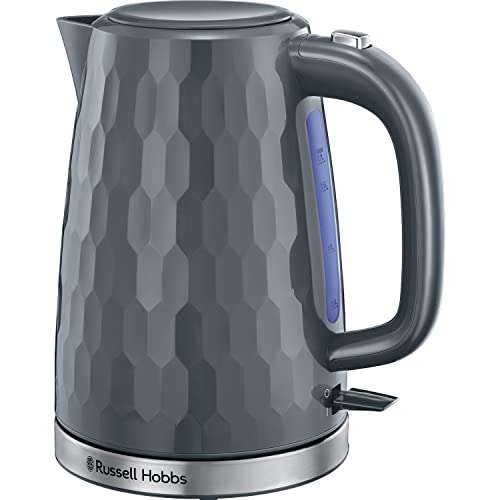 Russell Hobbs 26053 Cordless Electric Kettle - Contemporary Honeycomb Design with Fast Boil and Boil Dry Protection, 1.7 Litre £25 @ Amazon