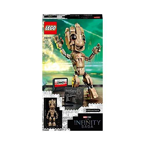 LEGO 76217 Marvel I am Groot Buildable Toy, Guardians of the Galaxy 2 Set, Collectable Baby Groot Model Figure, Gift Idea - £33.75 @ Amazon