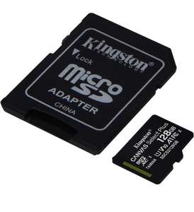 128GB Kingston Canvas Select Plus microSD Card V10 Class 10 (SD Adapter Included) £5.89 from EBuyer UK @ Amazon