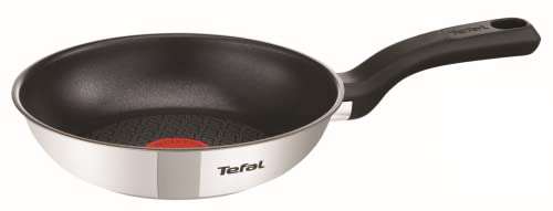 Tefal 20cm Comfort Max Stainless Steel Non-Stick Frying Pan, Silver